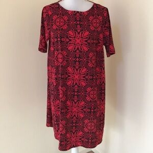 ASOS Size 8, red combo S/S maternity dress